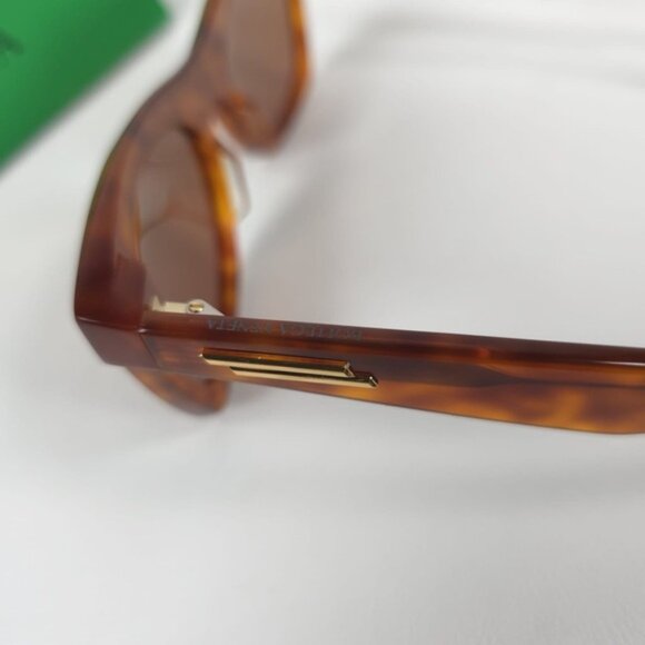 NWT BOTTEGA VENETA HAVANA-HAVANA BROWN SUNGLASSES JAPAN 🇯🇵 Made BV1061S UNISEX - Picture 8 of 16
